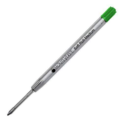 Monteverde - Recambio para bolígrafos Parker (trazo suave, punta media, 2 unidades), color verde