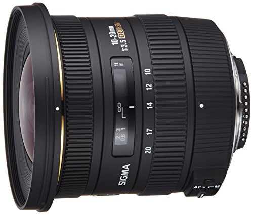 Sigma EX DC HSM NAF - Objetivo para Nikon (10-20mm, f/3.5, 82 mm), Color Negro