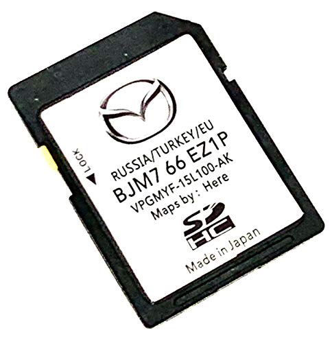 Tarjeta SD 20/2021 para Mazda SkyActiv Connect Navigation SD Card 2020/2021 Sat Nav Map Update Cover All Europe, BJM7-66-EZ1P