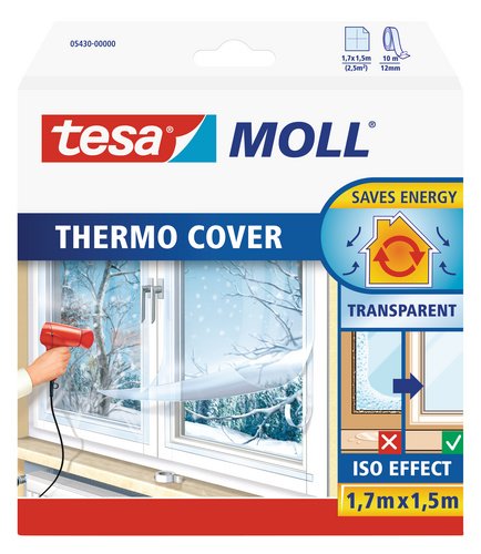 Tesa Película aislante para ventanas Thermo Cover (1,7m x 1,5m)