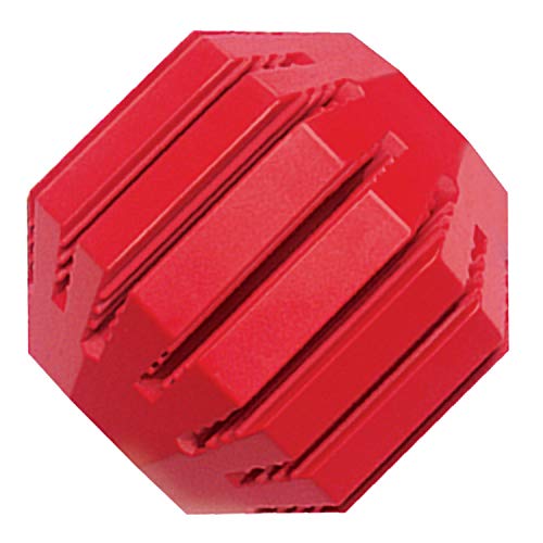 KONG - Stuff-A-Ball - Dispensador de golosinas Que Limpia los Dientes, en Caucho - para Perros Medianos KONG - Stuff-A-Ball - Dispensador de golosinas Que Limpia los Dientes, en Caucho - para Perros Medianos