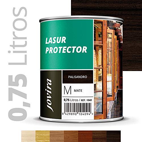 LASUR PROTECTOR MATE Protege, decora y embellece todo tipo de madera (750ML, PALISANDRO)
