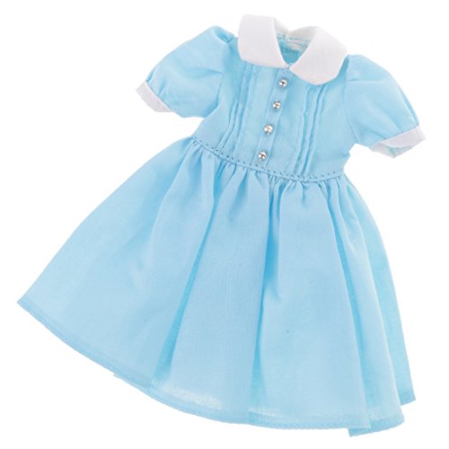 MagiDeal 12.5cm Ropa Encantadora Vestido Accesorio para Muñeca Blythe - Azul