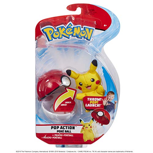Pokémon 95081 Pokémon Pop Action - Bola de Pokemon, Multicolor