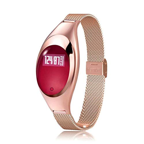 Reloj Inteligente, MX Kingdom Mujeres Moda Reloj Inteligente Deportivo Pulsera Inteligente Ritmo cardíaco Monitor Bluetooth Pulsera