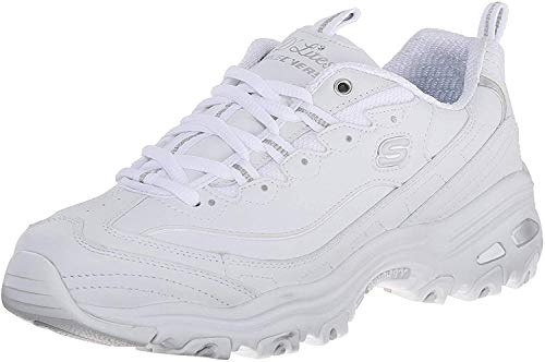 Skechers 11936, Zapatillas para Mujer, Blanco (White/Silver), 38.5 EU Skechers 11936, Zapatillas para Mujer, Blanco (White/Silver), 38.5 EU