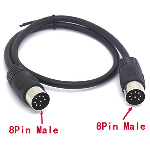 Tomost - Cable MIDI de extensión con conector DIN de 8 pines macho a macho para Bang & Olufsen B&O, PowerLink, BeoLab 50 cm.