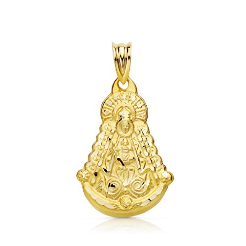 Virgen del Rocío Medalla Unisex Oro 18 ktes Silueta Tamaño 20 mm