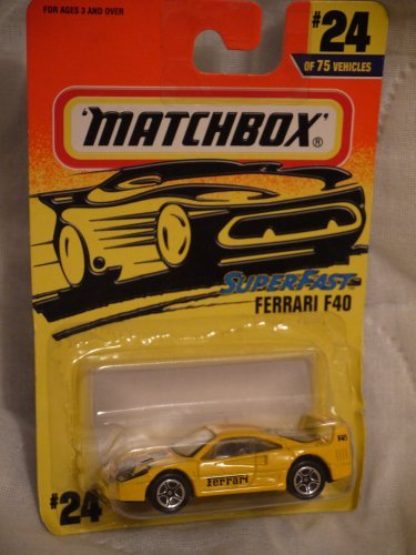 Matchbox Superfast Ferrari F40 #24 of 75 Vehicles by Matchbox Matchbox Superfast Ferrari F40 #24 of 75 Vehicles by Matchbox
