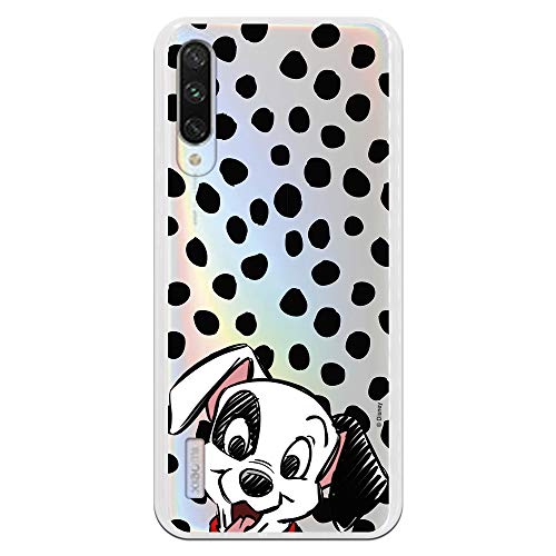 Funda para Xiaomi Mi A3 Oficial de 101 Dálmatas Cachorro Manchas para Proteger tu móvil. Carcasa para Xiaomi de Silicona Flexible con Licencia Oficial de Disney.