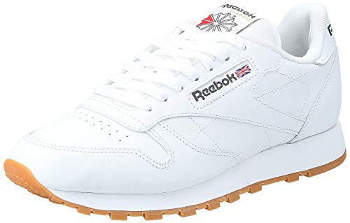 Reebok Classic Leather - Zapatillas de cuero para hombre, color blanco (white / gum 2), talla 42 Reebok Classic Leather - Zapatillas de cuero para hombre, color blanco (white / gum 2), talla 42