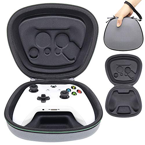 Sisma Funda rigida para Mando wireless Xbox One - Estuche de transporte para guardar y proteger Gamepad original de Xbox One S o One X, color gris