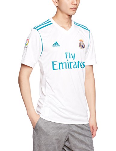 Adidas 1ª equipación Real Madrid 2017/2018 - Camiseta para Hombre, Blanco, M