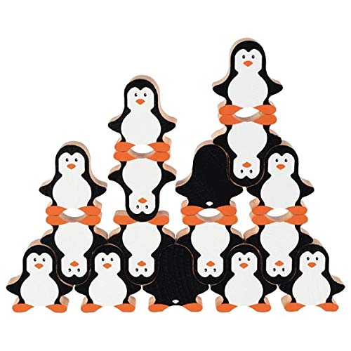 Goki- Juego pinguinos Juguetes para apilar y Encajar, Color (Multicolor) (58683)
