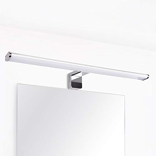 Lampara Aplique Cuarto de Pared de Luz Lavabo de LED 12W para en Espejo de Baño 60CM IP44 Prueba de Agua 3 en 1 Instalaciones 1000Lm Luz Natural 4000K No Regulable Lot de 1 de Enuotek