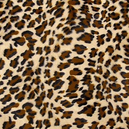 LAS TELAS ... Tela de Pelo Animal Leopardo por Metros, Ancho 1,50Mtrs. 1Mtr.