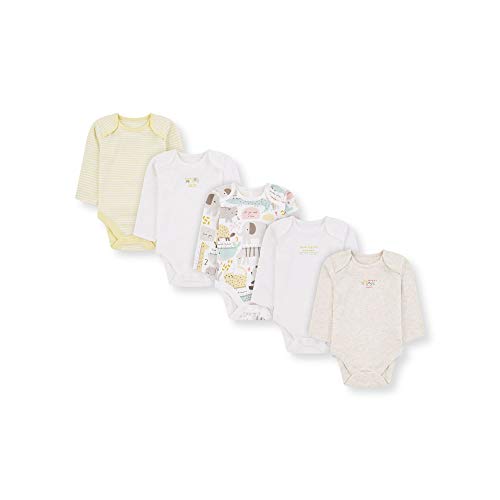 Mothercare U M&d 5pk Bodysuits LS Body, (Lights Multi 213), Tiny Baby (Size:50) para Bebés