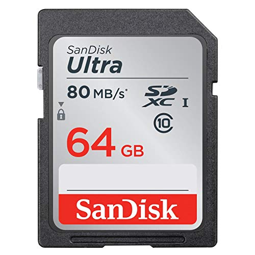 SanDisk SDSDUNC-064G-GN6IN Ultra Tarjeta de Memoria SDXC de 64 GB (hasta 80 MB/s, Clase 10)