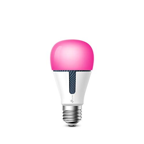 TP-LINK Bombilla LED funciona con Alexa altavoz inteligente y Google Home, Bombilla WiFi Multicolor 800lm (KL130)