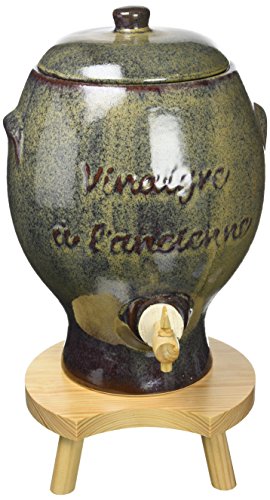 Duhalle-327 - Vinagrera a la Antigua de cerámica, Color Gris
