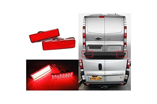 Kit 2 faros traseros a LED rojo para Repuesto reflectante reflector Original Kit 2 faros traseros a LED rojo para Repuesto reflectante reflector Original