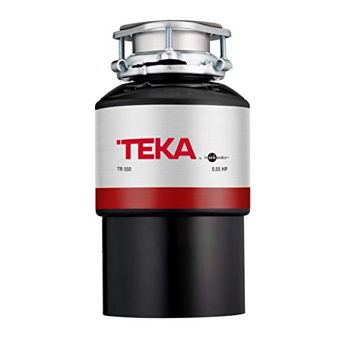 Teka 115890013 TR 550-Triturador de Basura-Trituradora de Alimentos y desperdicios para desagüe de Fregadero, Negro
