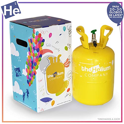 THE HELIUM COMPANY Bombona de Helio para Globos (para 20-30 Globos de Latex no incluidos)