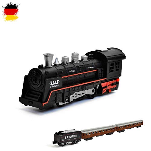 HSP Himoto eléctrico de ferrocarril Starter Set, Tren, Locomotora de Vapor, Simulación de Sonido, Modelo de Locomotora, Set Completo