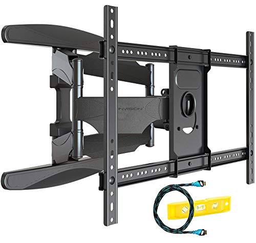 Invision Soporte de Pared para TV Ultra Fuerte – para Pantallas Curvo Plasma LCD LED 94-178cm (37-70 Pulgadas) Doble Brazo Giratorio Inclinable – con Cable HDMI 1080p y Nivel de Burbuja (HDTV-DXL) Invision Soporte de Pared para TV Ultra Fuerte – para Pantallas Curvo Plasma LCD LED 94-178cm (37-70 Pulgadas) Doble Brazo Giratorio Inclinable – con Cable HDMI 1080p y Nivel de Burbuja (HDTV-DXL)