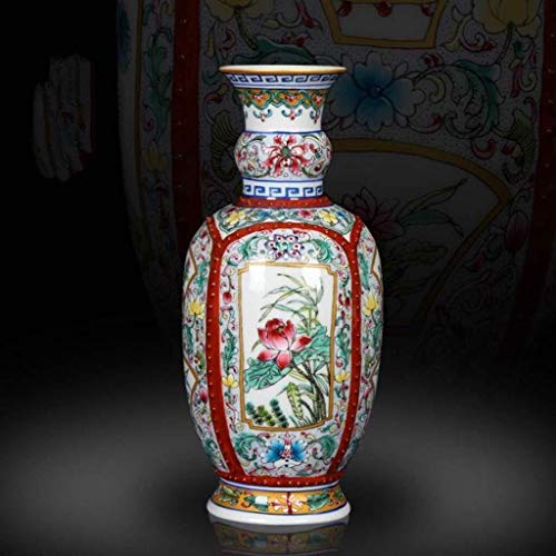 Jarrón de cerámica Clásicos Mano China Antigua Diferentes características de cerámica excelente del florero de Porcelana Jingdezhen cerámica en Colores Pastel de Porcelana