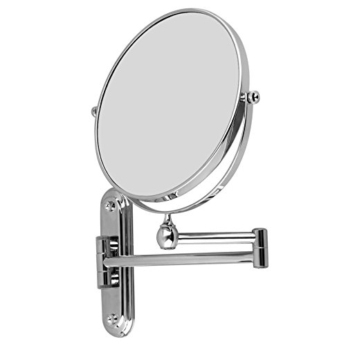 Malayas Espejo de Aumento de Pared, 10X Ampliación, Espejo de Doble Cara de Aumento y Normal, Espejo Baño Pared Extensible y Plegable para Maquillaje, Giratorio de 360˚ Malayas Espejo de Aumento de Pared, 10X Ampliación, Espejo de Doble Cara de Aumento y Normal, Espejo Baño Pared Extensible y Plegable para Maquillaje, Giratorio de 360˚