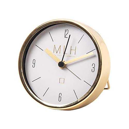 My Life Handmade Accessory 663800 Alarm Clock My Life 663800-Reloj Despertador, Dorado, 8.9cm x 8.9cm x 2.5cm