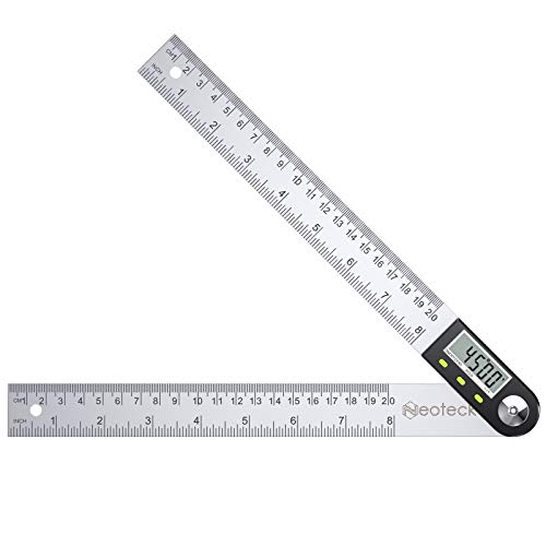Neoteck Medidor de Ángulos Digital Inclinómetro de Ángulos 0-200 mm HOLD Transportador de de Acero Inoxidable con Puesta a Cero Reinicio de la Pantalla LCD Regla del Nivel de Alcohol Electrónico Neoteck Medidor de Ángulos Digital Inclinómetro de Ángulos 0-200 mm HOLD Transportador de de Acero Inoxidable con Puesta a Cero Reinicio de la Pantalla LCD Regla del Nivel de Alcohol Electrónico