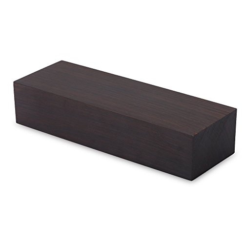 Nitrip 12 * 4 * 2.5 Madera de ébano Negro Madera en Blanco Material de Bricolaje Manijas de ébano Material Mango de Madera para Instrumentos Musicales Herramientas