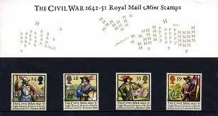 Royal Mail 1992 Paquete de presentación de la Guerra Civil Británica Sellos Paquete No. 228