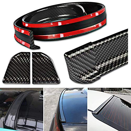 Coche Alerón Trasero,Universal 150CM Coche Techo Spoiler Fibra de Carbono Estilo Coche Alerón Trasero,Universal 150CM Coche Techo Spoiler Fibra de Carbono Estilo