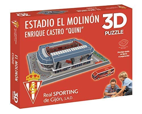 Eleven Force Puzzle Estadio 3D El Molinón (Sporting Gijón) (10803), Multicolor (1)