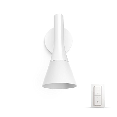 Philips Hue Explore - Aplique LED blanco, Wifi, para interior con mando, luz regulable de blanca cálida (2200K) a blanca fría (6500K), iluminación conectada, compatible con Apple Homekit y GoogleHome