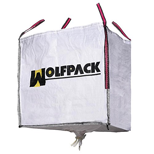 WOLFPACK LINEA PROFESIONAL 2240605 Saco Obra Big Bag 90x90x90cm. con Válvula. Carga máxima seg. 1.000Kg