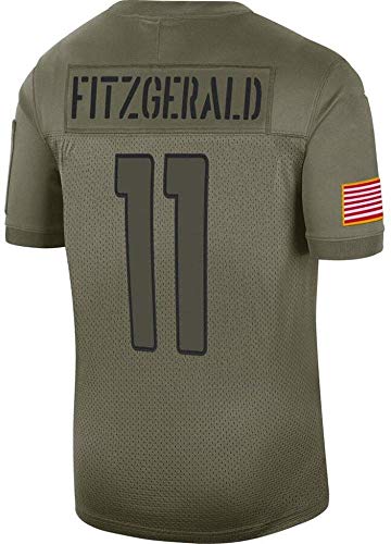 YOYO Camiseta De Fútbol De La NFL Arizona Cardinals # 11 Fitzgerald # 40 Tillman Camisetas De Manga Corta De Jersey,Green-11-L