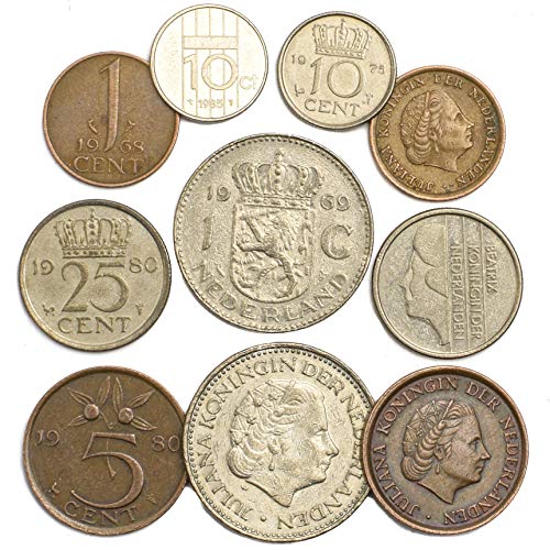 10 Monedas Antiguas de países Bajos. 10 Monedas de colección, Moneda Holandesa centavos Gulden período 1949-2001 pre-Euro. Ideal para Banco DE Moneda, SOSTENEDORES DE Moneda Y Album DE Monedas 10 Monedas Antiguas de países Bajos. 10 Monedas de colección, Moneda Holandesa centavos Gulden período 1949-2001 pre-Euro. Ideal para Banco DE Moneda, SOSTENEDORES DE Moneda Y Album DE Monedas