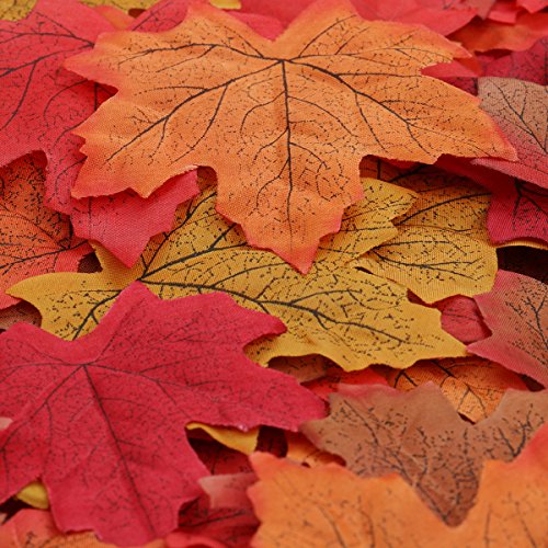 150 Hojas de Arce Otoño Papeles Artificiales Multicolor Decoración para Boda Fiesta Escaparate