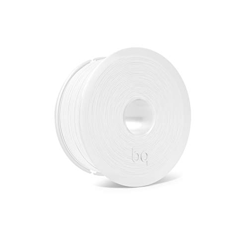 BQ Easy Go - Filamento PLA de 1.75 mm (100% PLA, resistente a la acetona, rápido endurecimiento) color blanco puro