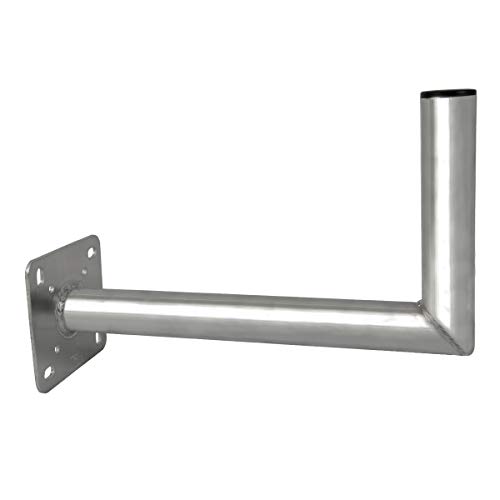 PremiumX Soporte de pared de 45 cm aluminio SAT para antena parabólica Soporte de pared para antena de satélite aprobado por TÜV (ITV Alemania) 450 mm