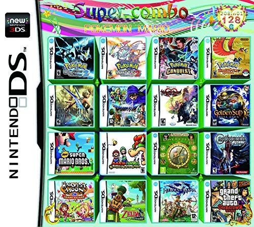 CMLegend 208 Jeux en 1 NDS Game Pack Card Super Combo Multi Cartouches pour DS NDS NDSL NDSi 3DS 2DS XL CMLegend 208 Jeux en 1 NDS Game Pack Card Super Combo Multi Cartouches pour DS NDS NDSL NDSi 3DS 2DS XL