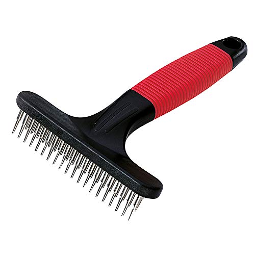 Ferplast Rastrillo para Perros Gro 5874, Doble hilera de púas Redondeadas giratorias, Ideal para Animales de Pelo Medio y Largo, 11 x 3 x h 15,5 cm Ferplast Rastrillo para Perros Gro 5874, Doble hilera de púas Redondeadas giratorias, Ideal para Animales de Pelo Medio y Largo, 11 x 3 x h 15,5 cm
