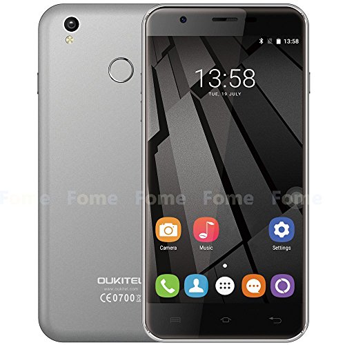 Oukitel U7 Plus 4G smartphone 5.5 pulgadas Android 6.0 2 GB RAM 16 GB ROM de la Huella Digital Dual SIM 13 MP