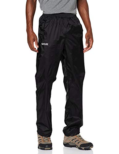 Regatta Stormbreak - Pantalón impermeable para hombre, Negro, tamaño L (50-52 EU)