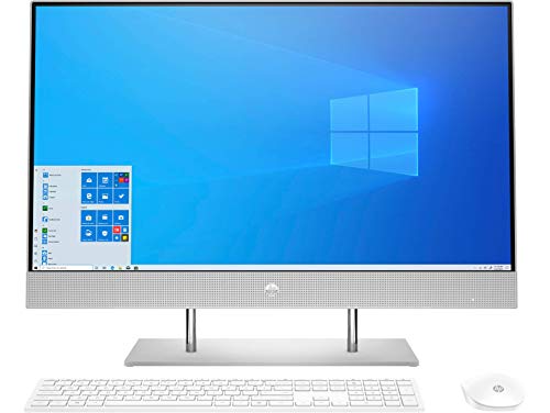 HP All-in-One 27-dp0012ns - Ordenador de 27" FHD (AMD Ryzen 3 4300U, 8 GB RAM, 512 GB SSD, gráficos AMD Radeon, Windows 10 Home 64) Plata Natural - Teclado QWERTY Español