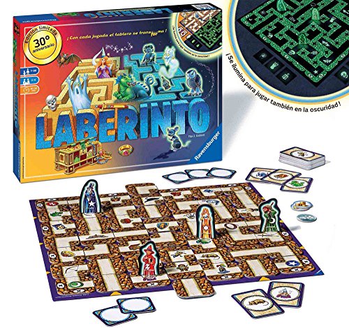 Ravensburger Laberinto Magico Glow In The Dark, Juego de mesa, 2-4 Jugadores, Edad recomendada 7+ (26692)